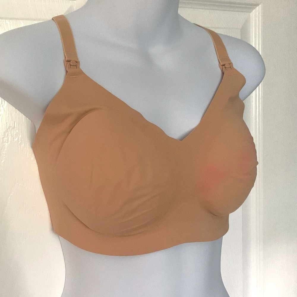 Knix Sz 7 Maternity Bra Beige Leakproof Nursing Bra Beige